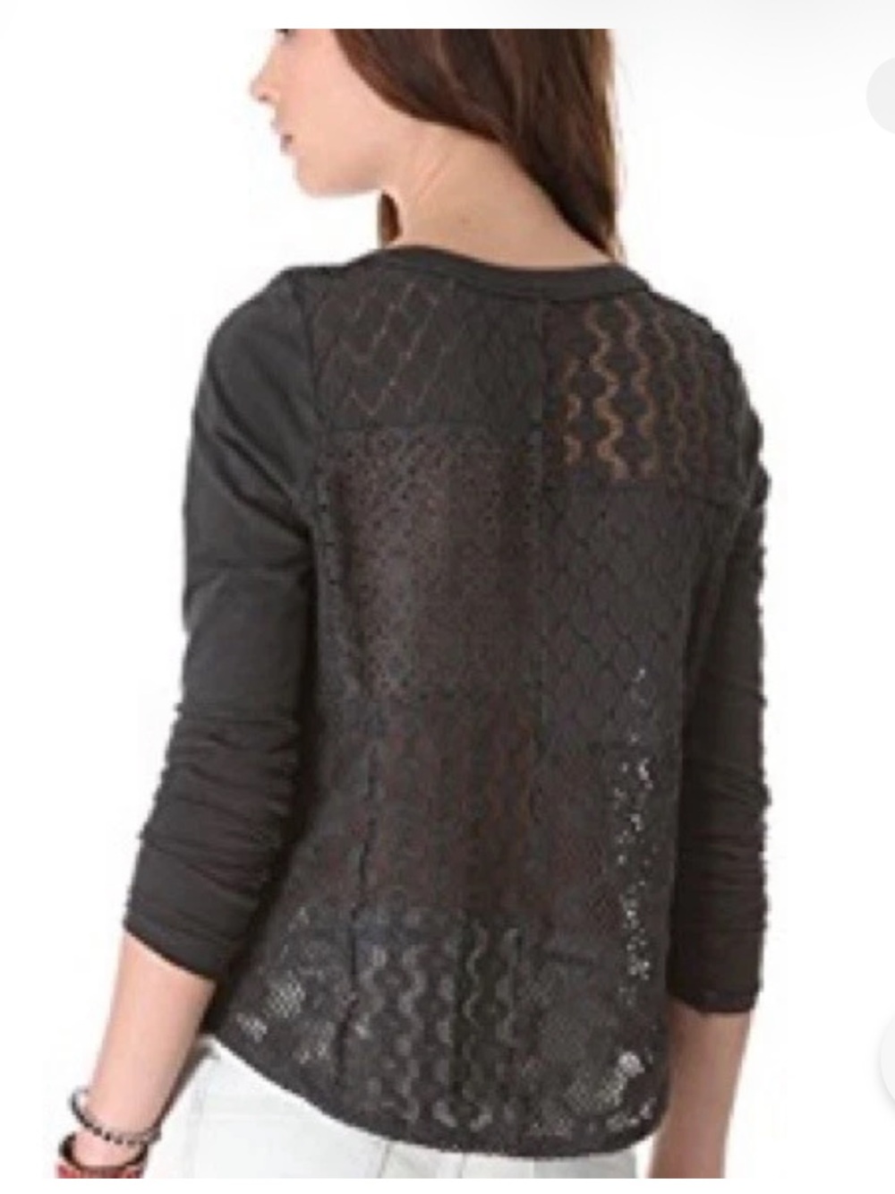 Free People Patches of Lace Top